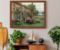 Coffee In The Garden by Daniel Ridgway Knight