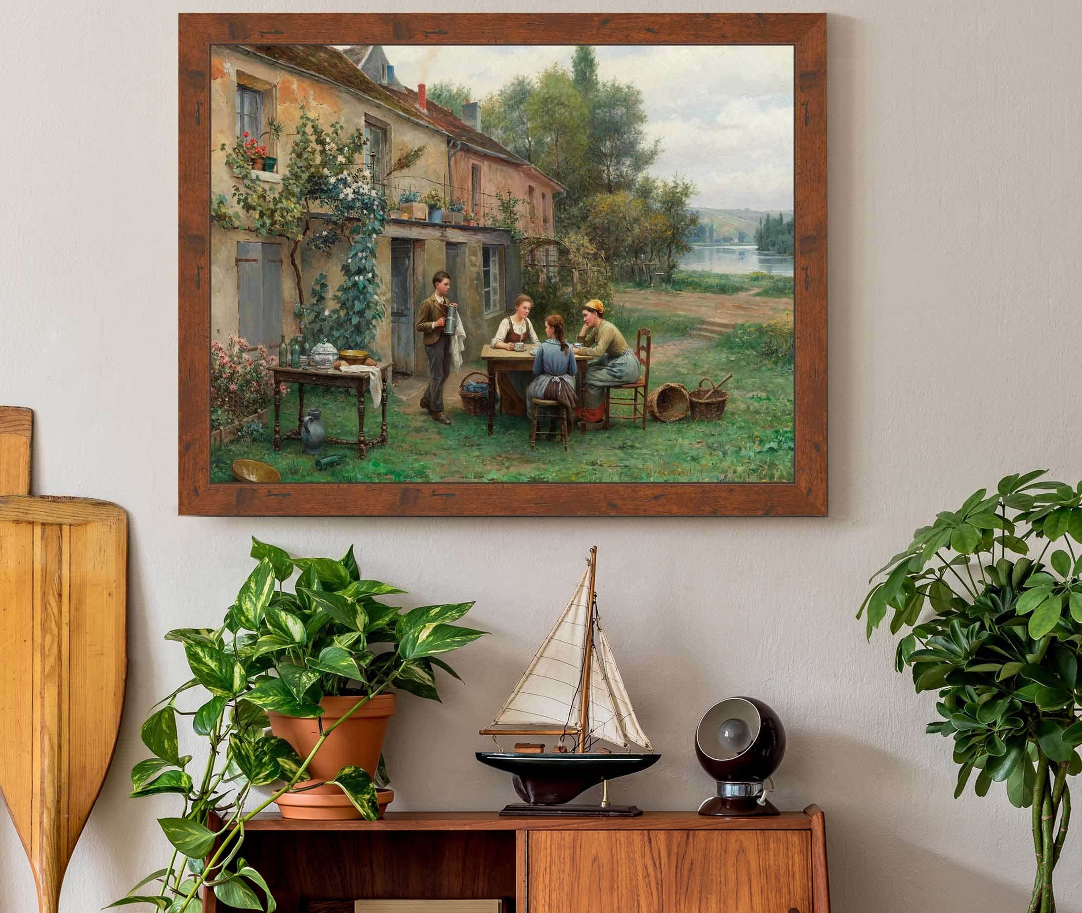 Coffee In The Garden by Daniel Ridgway Knight