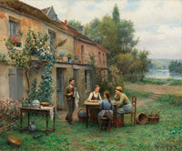 Coffee In The Garden by Daniel Ridgway Knight