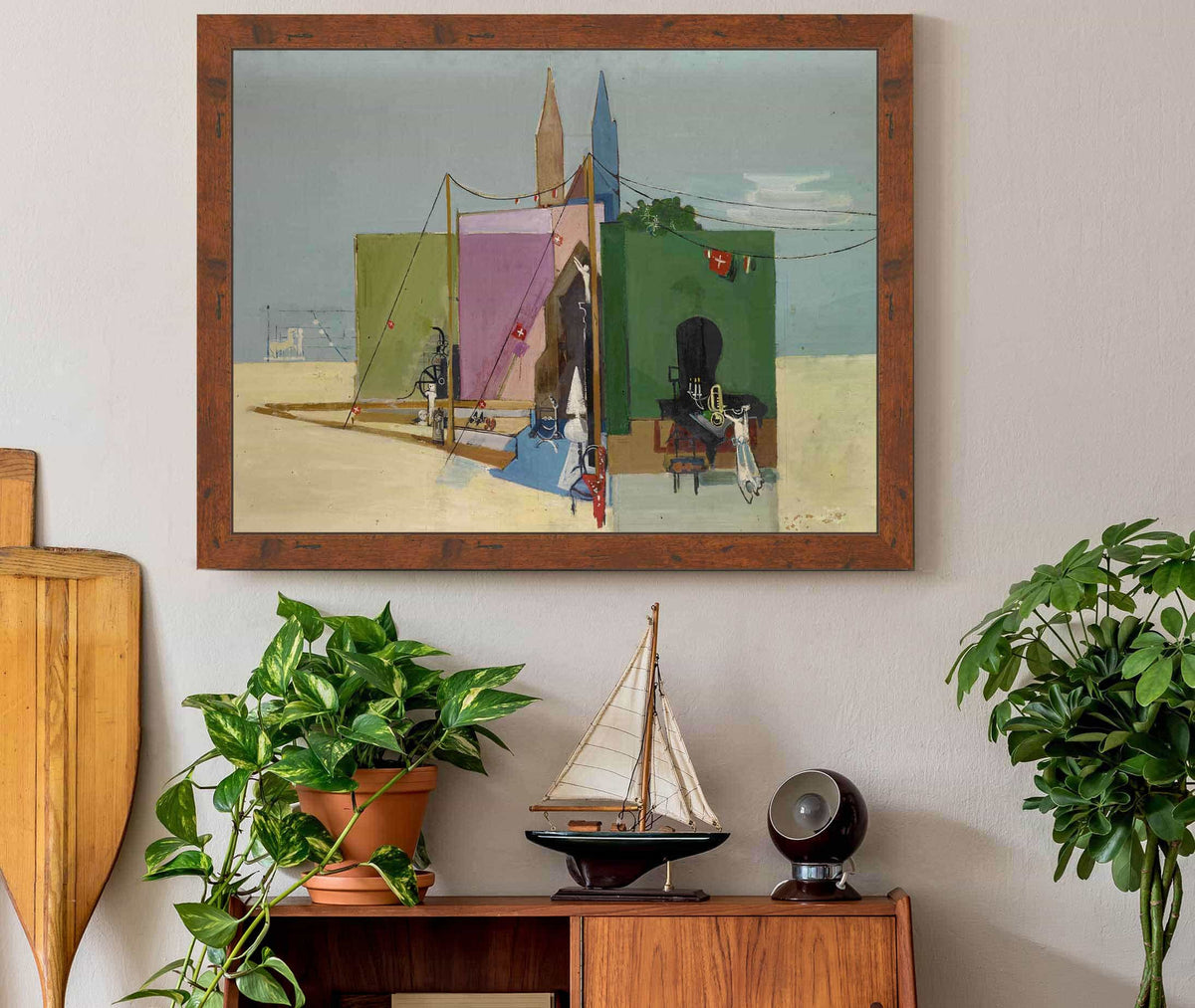 Coherences Study For Wallpainting by Walter Kurt Wiemken