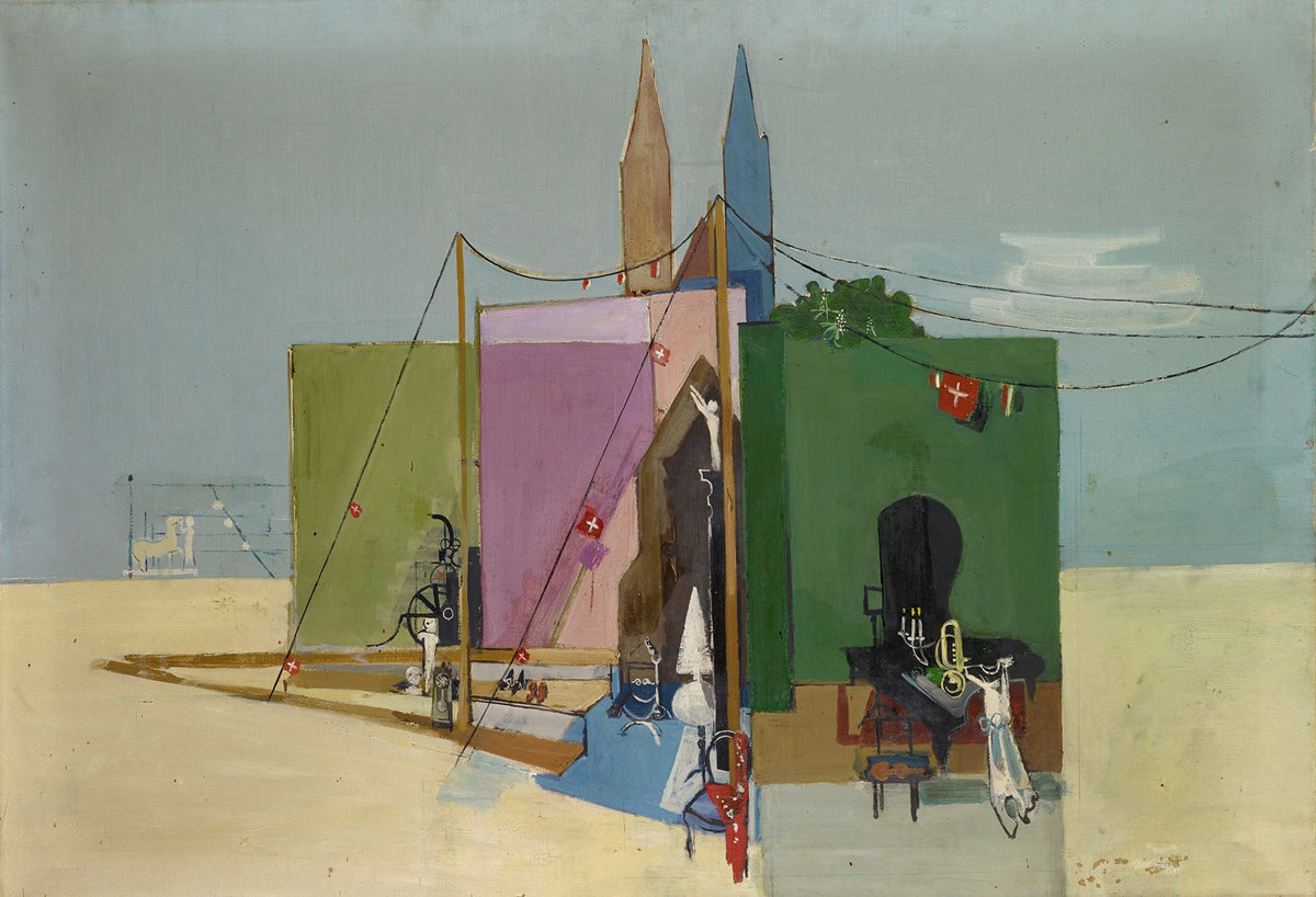 Coherences Study For Wallpainting by Walter Kurt Wiemken