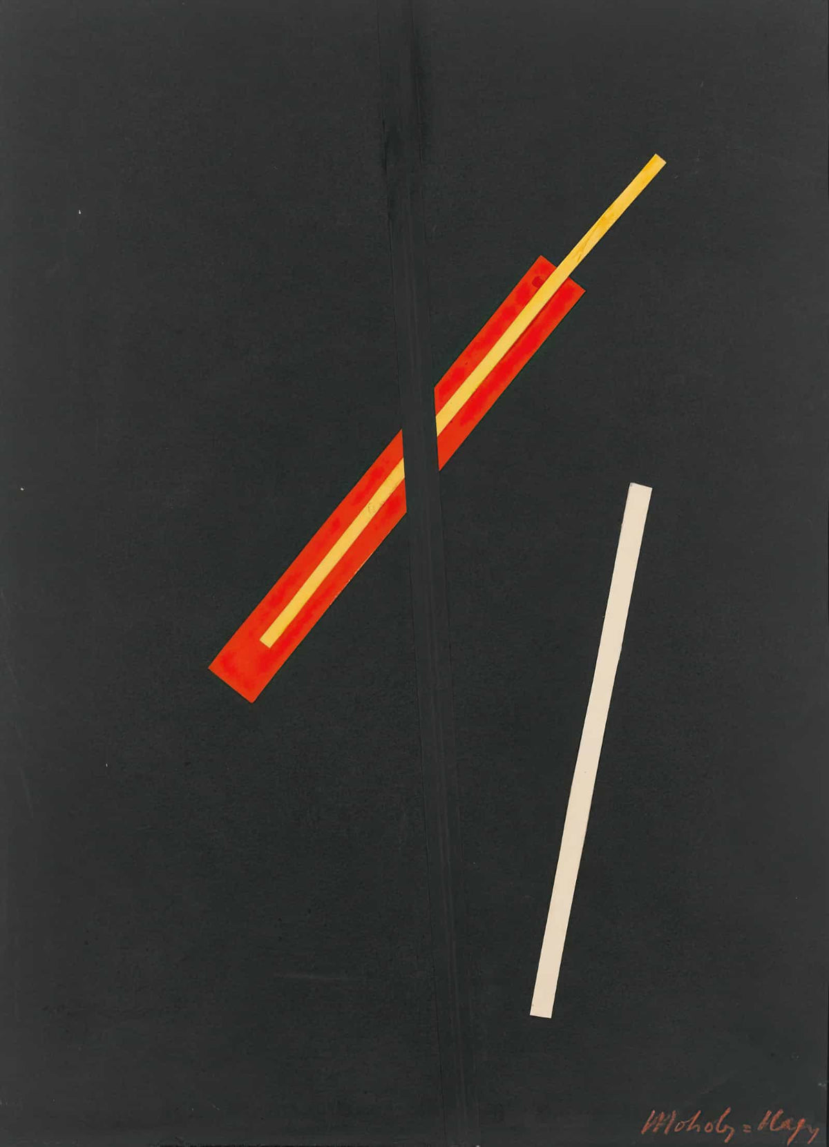 Collage With Three Elements by Laszlo Moholy Nagy