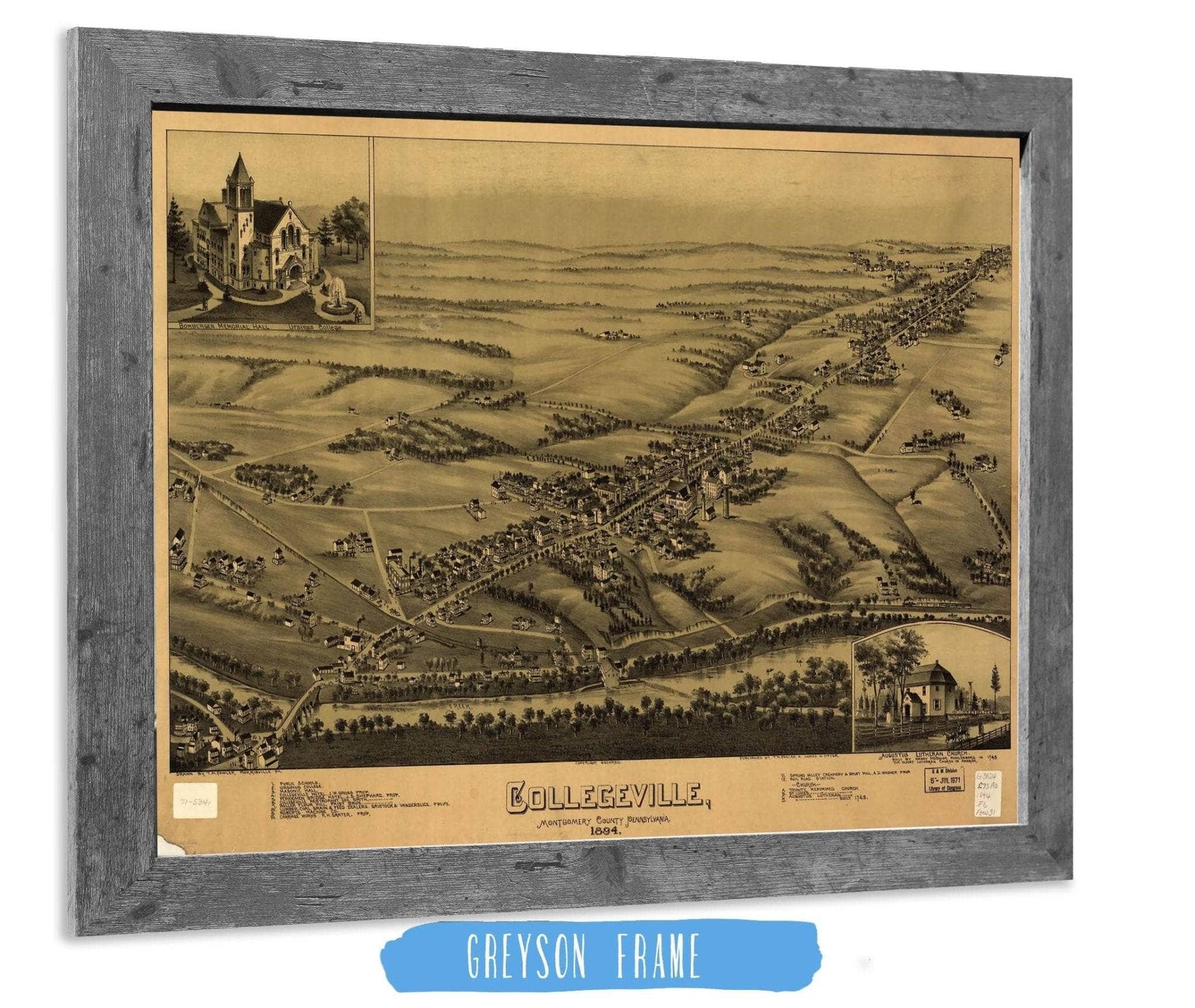 Collegeville Montgomery County Pennsylvania 1894 State of Pennsylvania