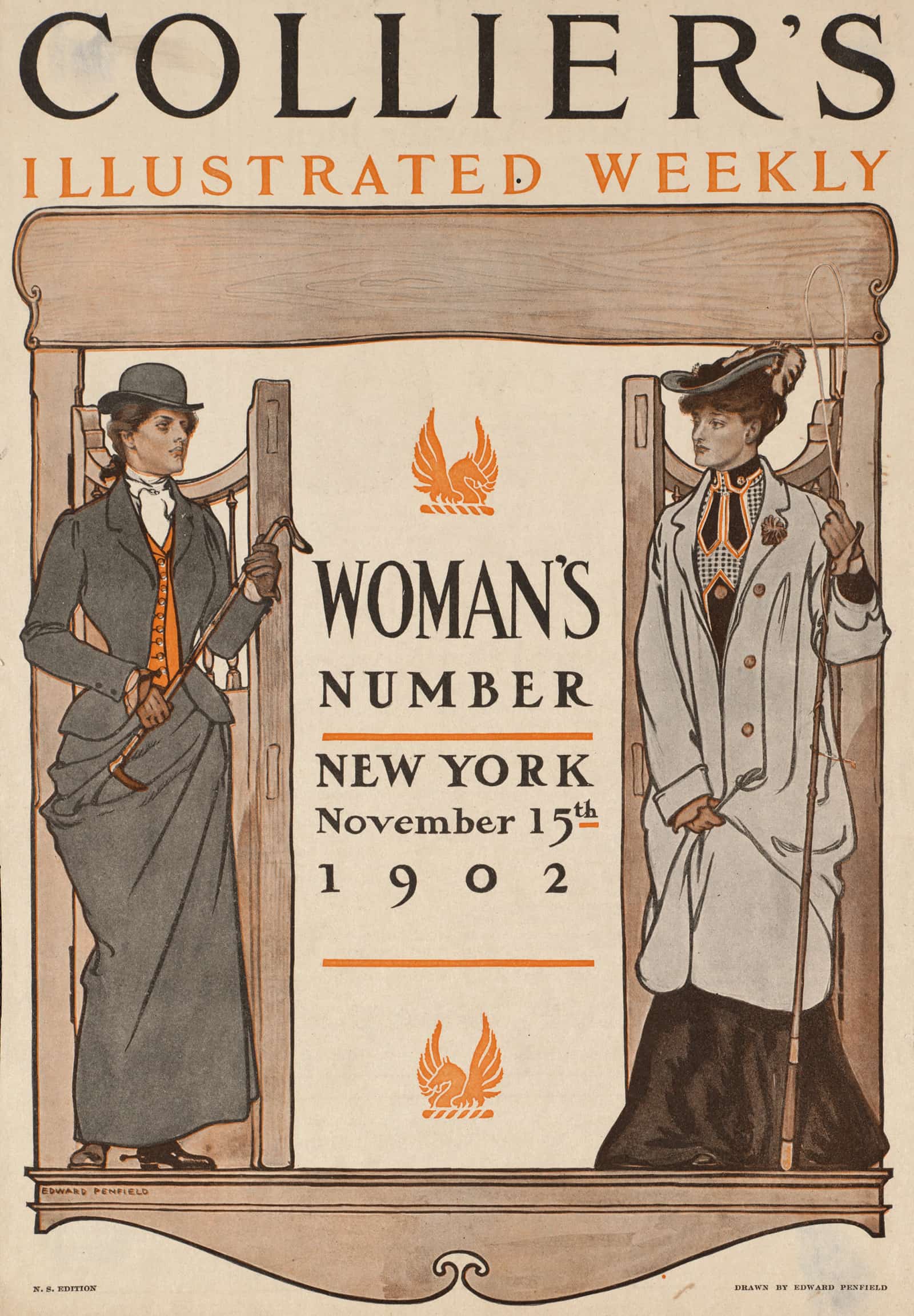 Colliers Illustrated Weekly Womans Number New York November Th  by Edward Penfield
