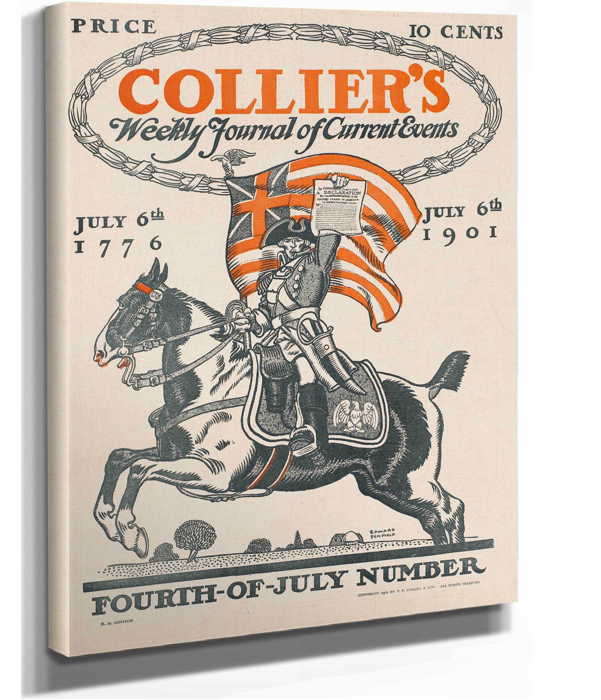 Colliers Weekly Journal Of Current Events Fourth Of July Number by Edward Penfield