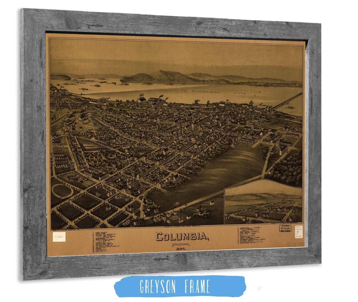 Columbia Pennsylvania 1894 State of Pennsylvania