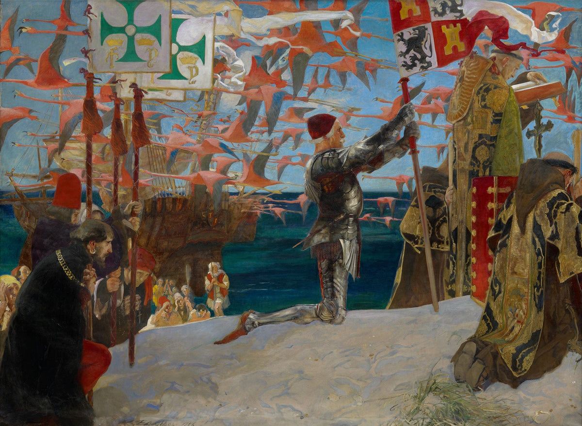 Columbus In The New World by Edwin Austin Abbey