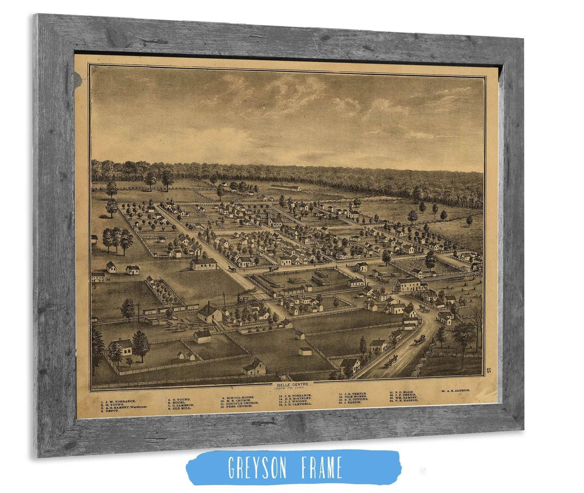 Combination Atlas Map Of Logan County Ohio State of Ohio