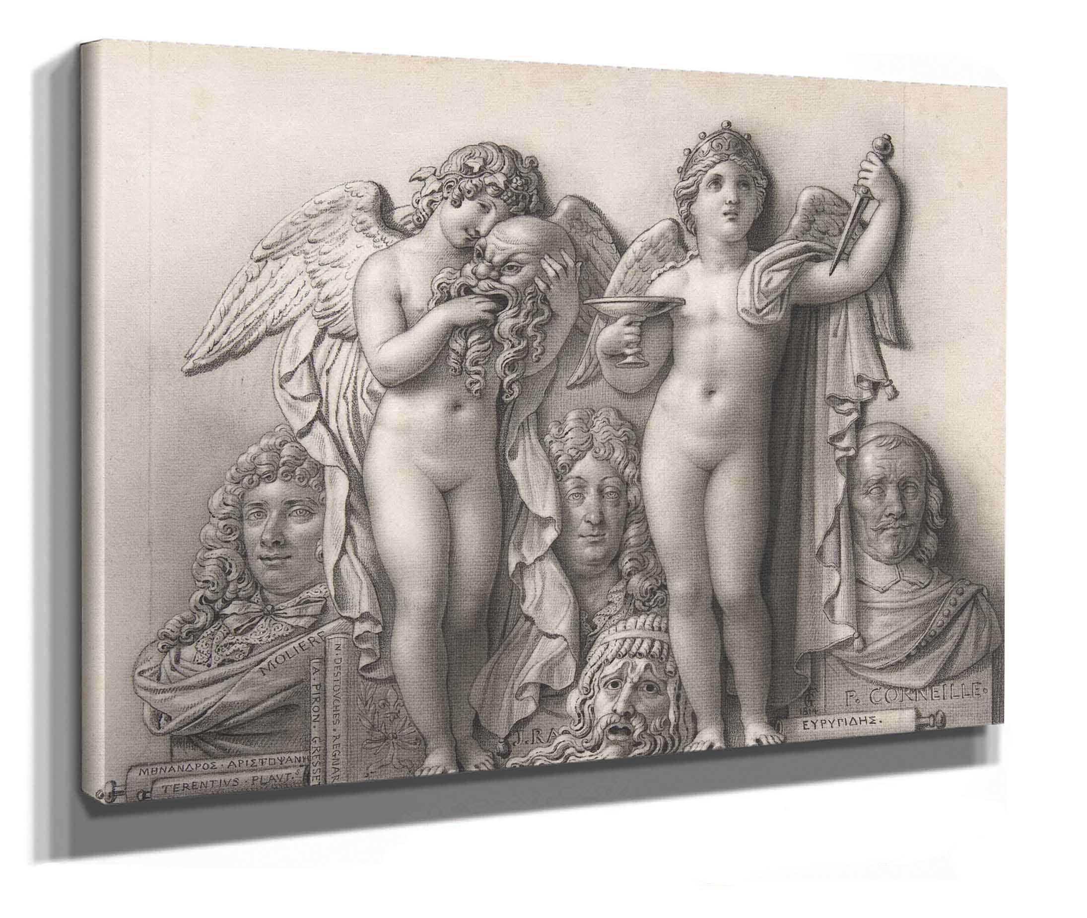 Comedy And Tragedy by Anne Louis Girodet Trioson