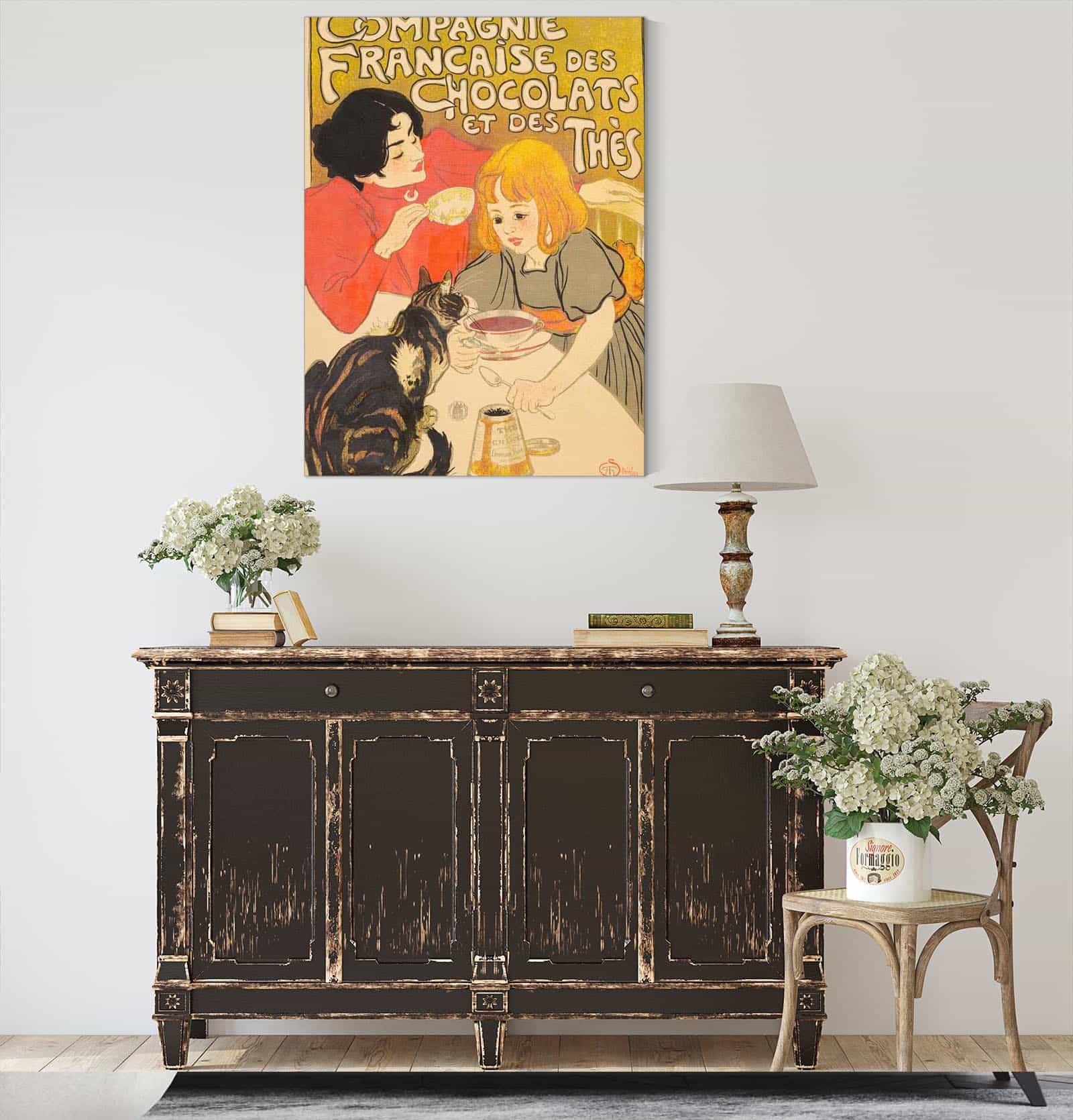 Compagnie Francaise Des Chocolats Et Des Thes by Theophile Alexandre Steinlen