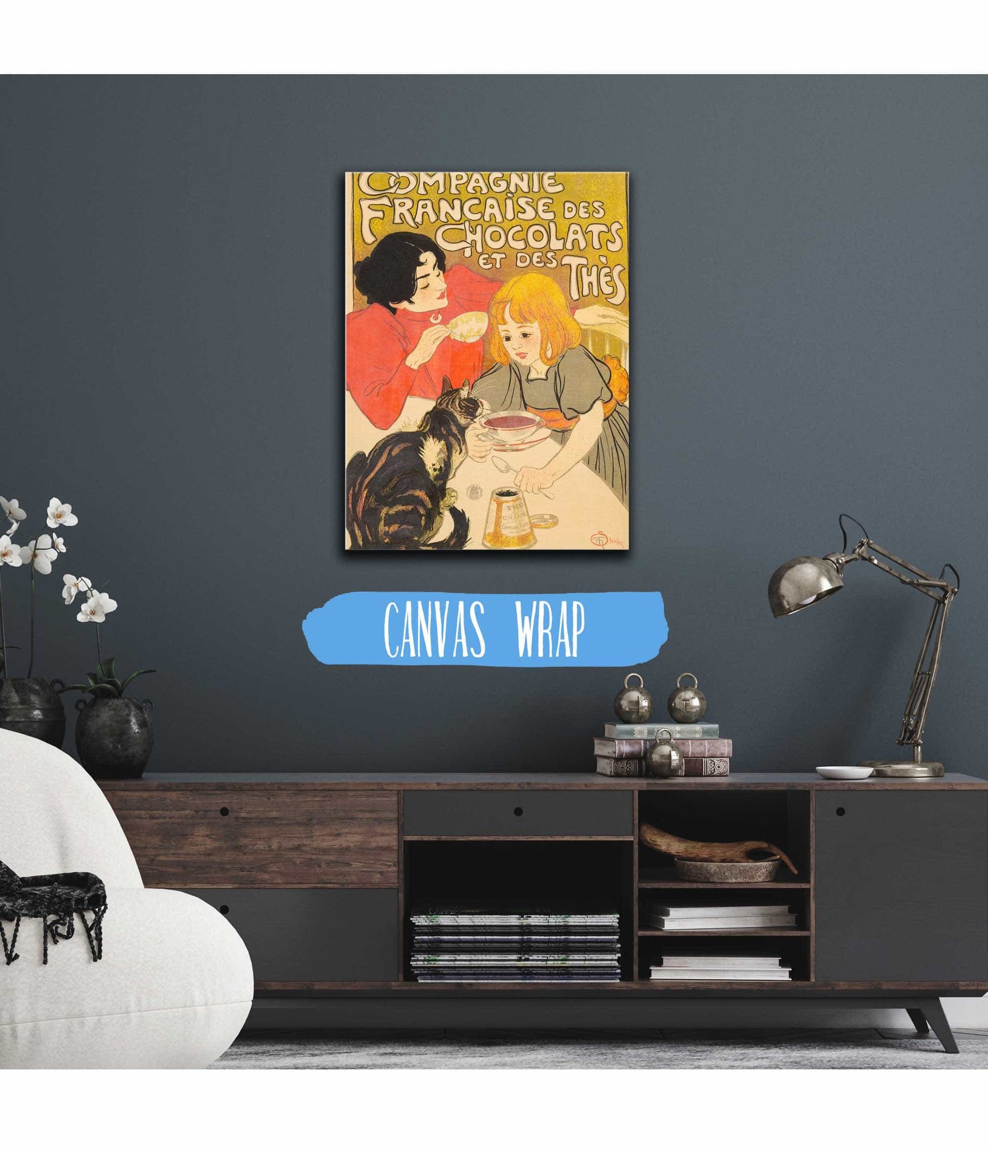Compagnie Francaise Des Chocolats Et Des Thes by Theophile Alexandre Steinlen