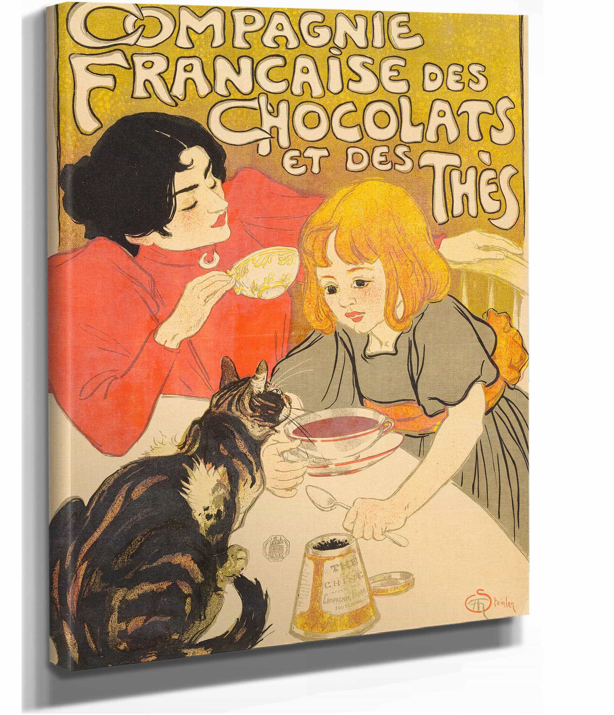 Compagnie Francaise Des Chocolats Et Des Thes by Theophile Alexandre Steinlen