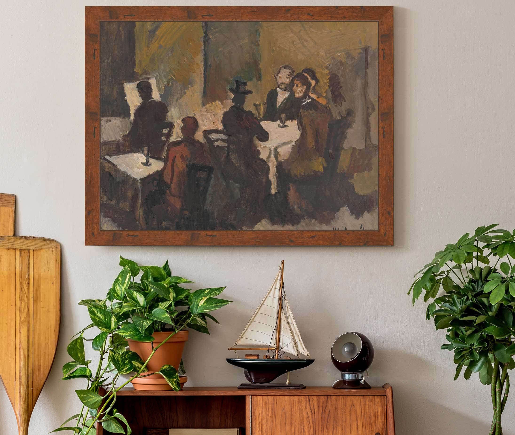 Company In A Coffee Shop by Cyprian Majernik