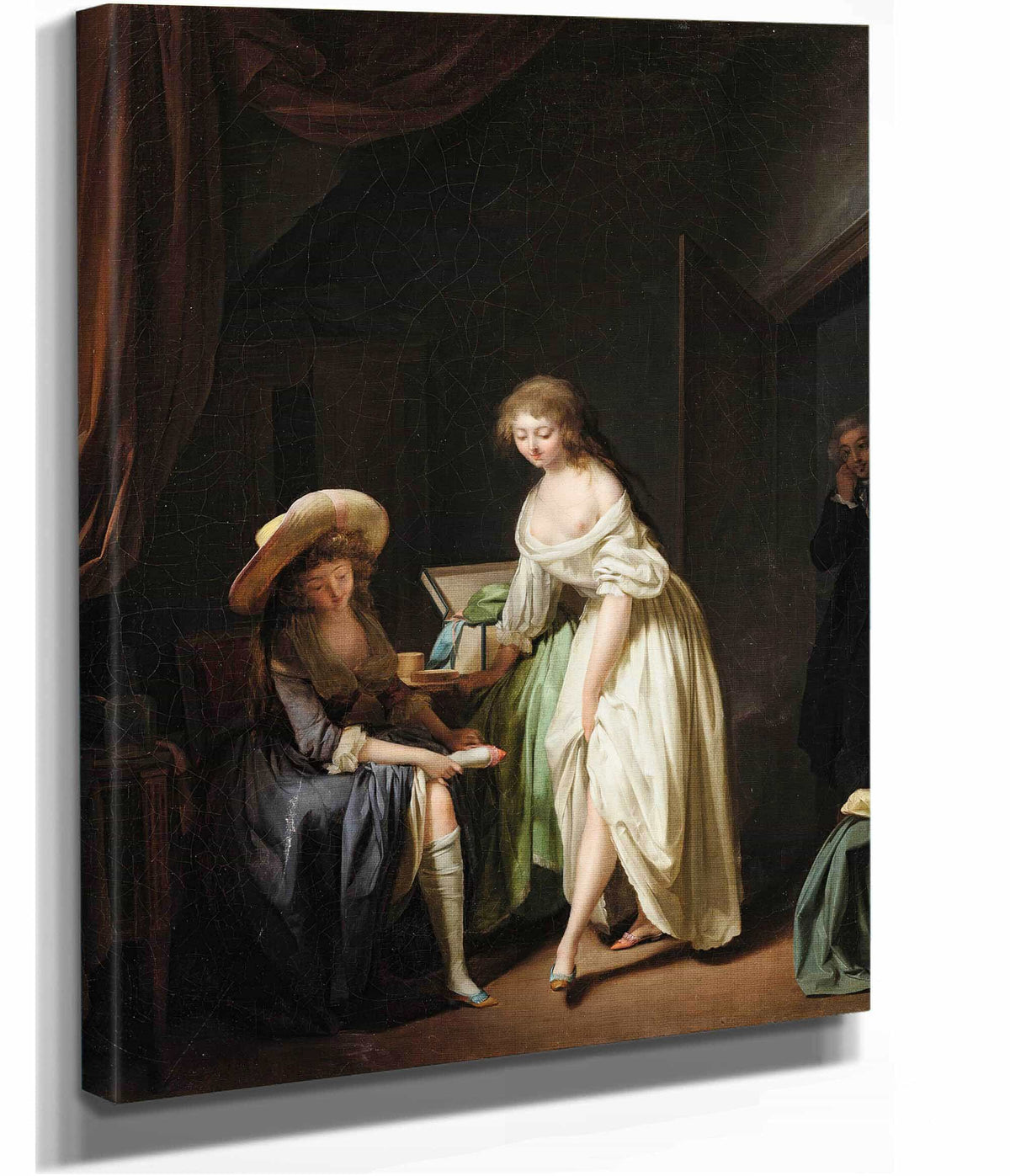 Comparing Little Feet by Louis Leopold Boilly