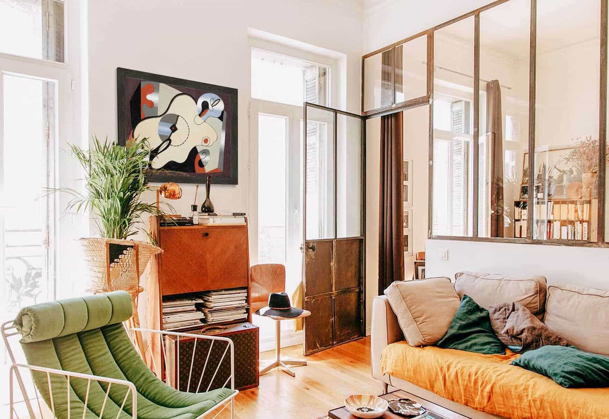 Composition Abstraite Femme Couchee by Georges Valmier