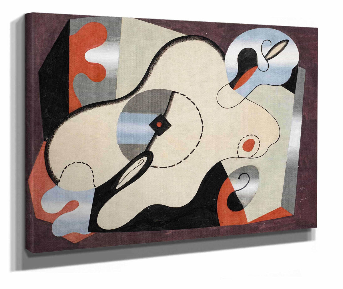 Composition Abstraite Femme Couchee by Georges Valmier