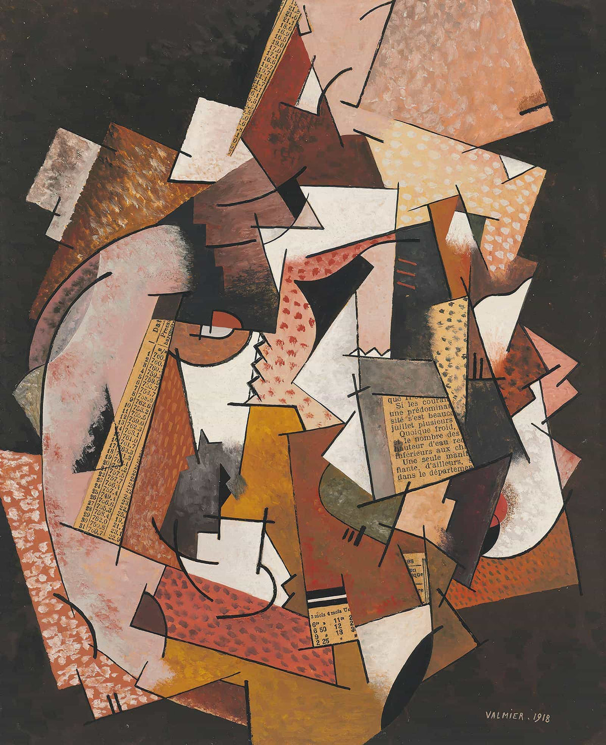 Composition Au Papier Journal by Georges Valmier