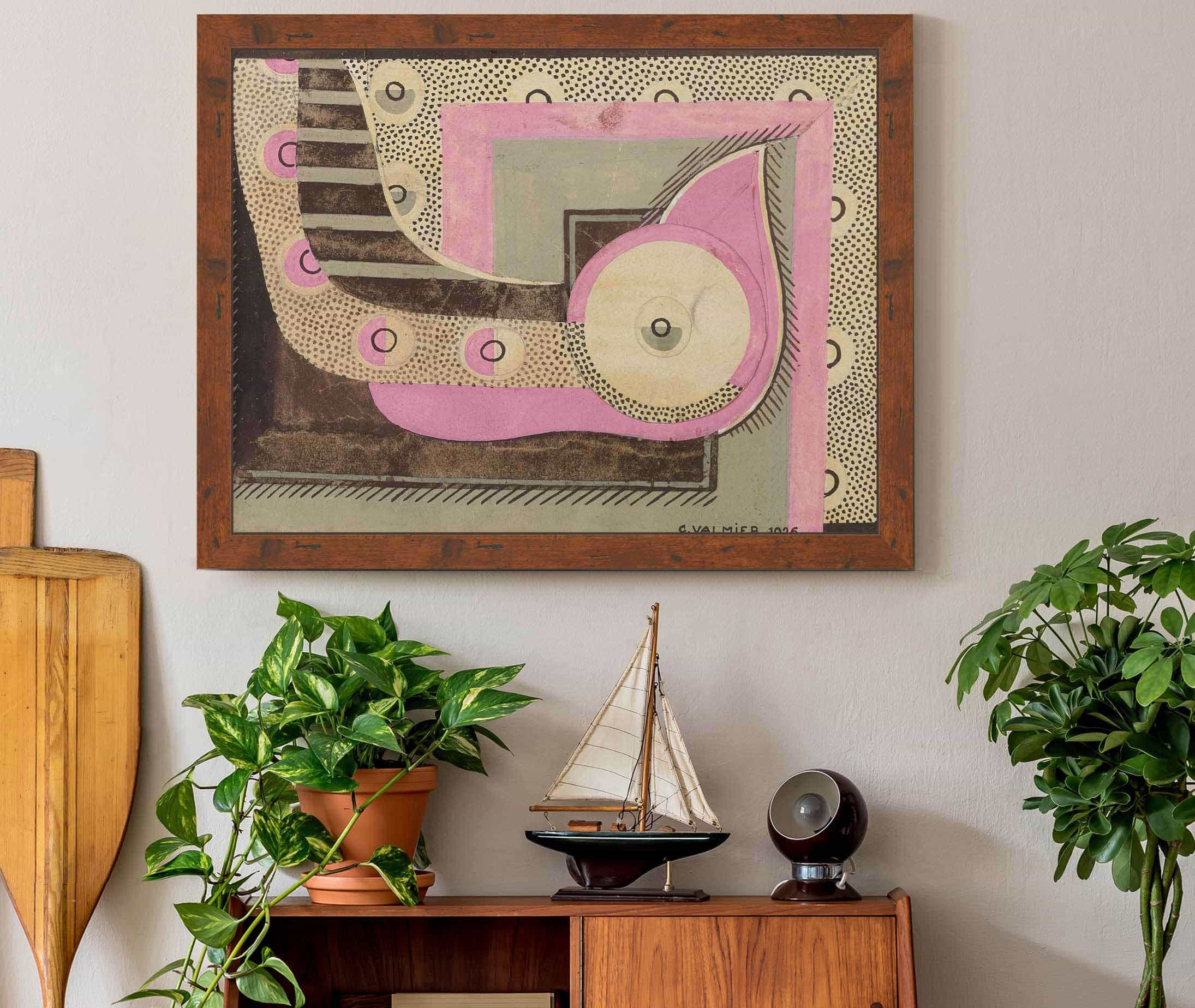 Composition Etude Pour Un Motifs Decoratif by Georges Valmier