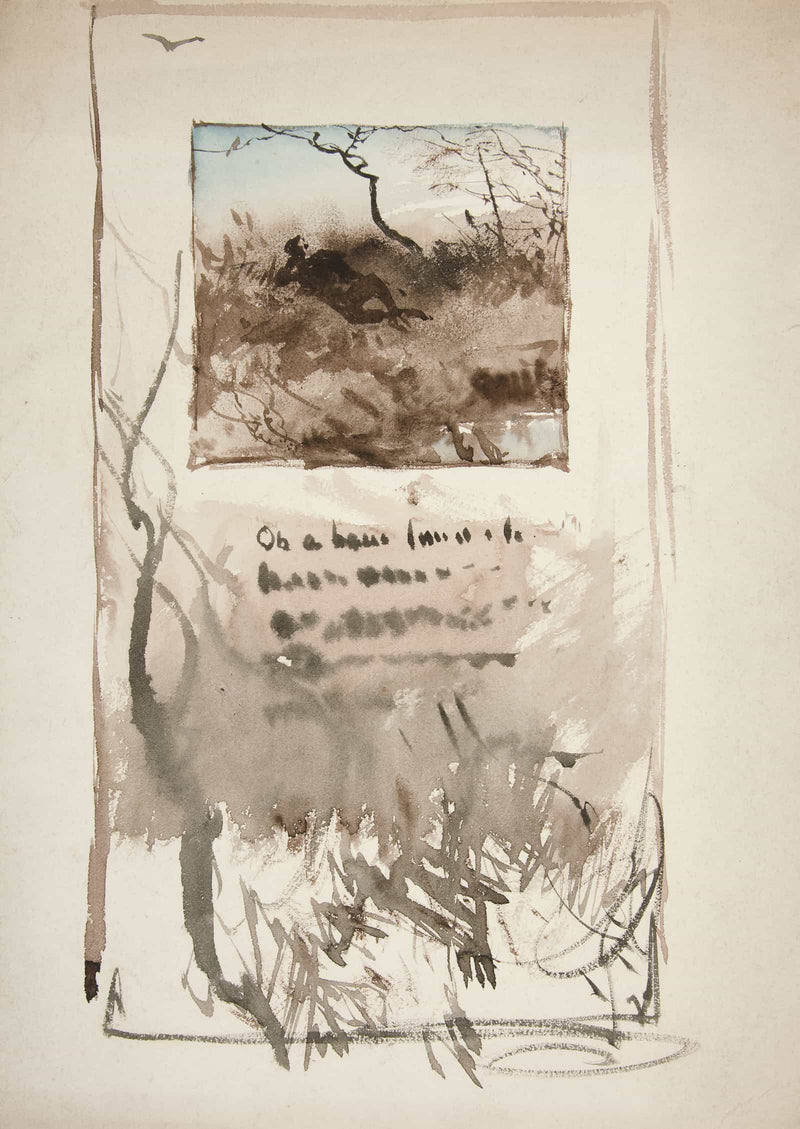 Composition For An Illustrated Verse by Edwin Austin Abbey