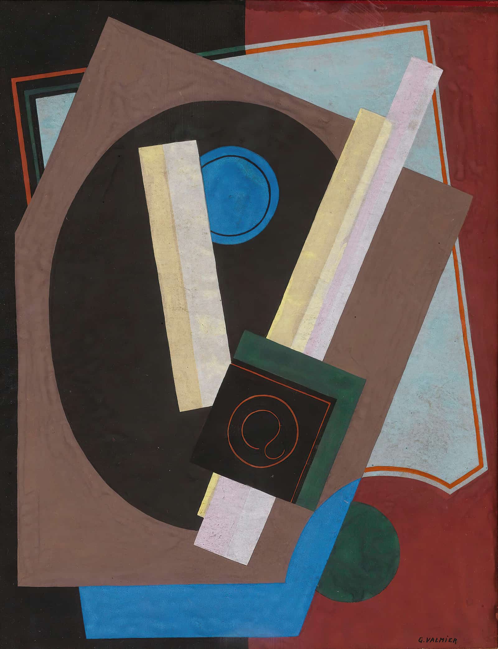 Composition Motif Decoratif by Georges Valmier