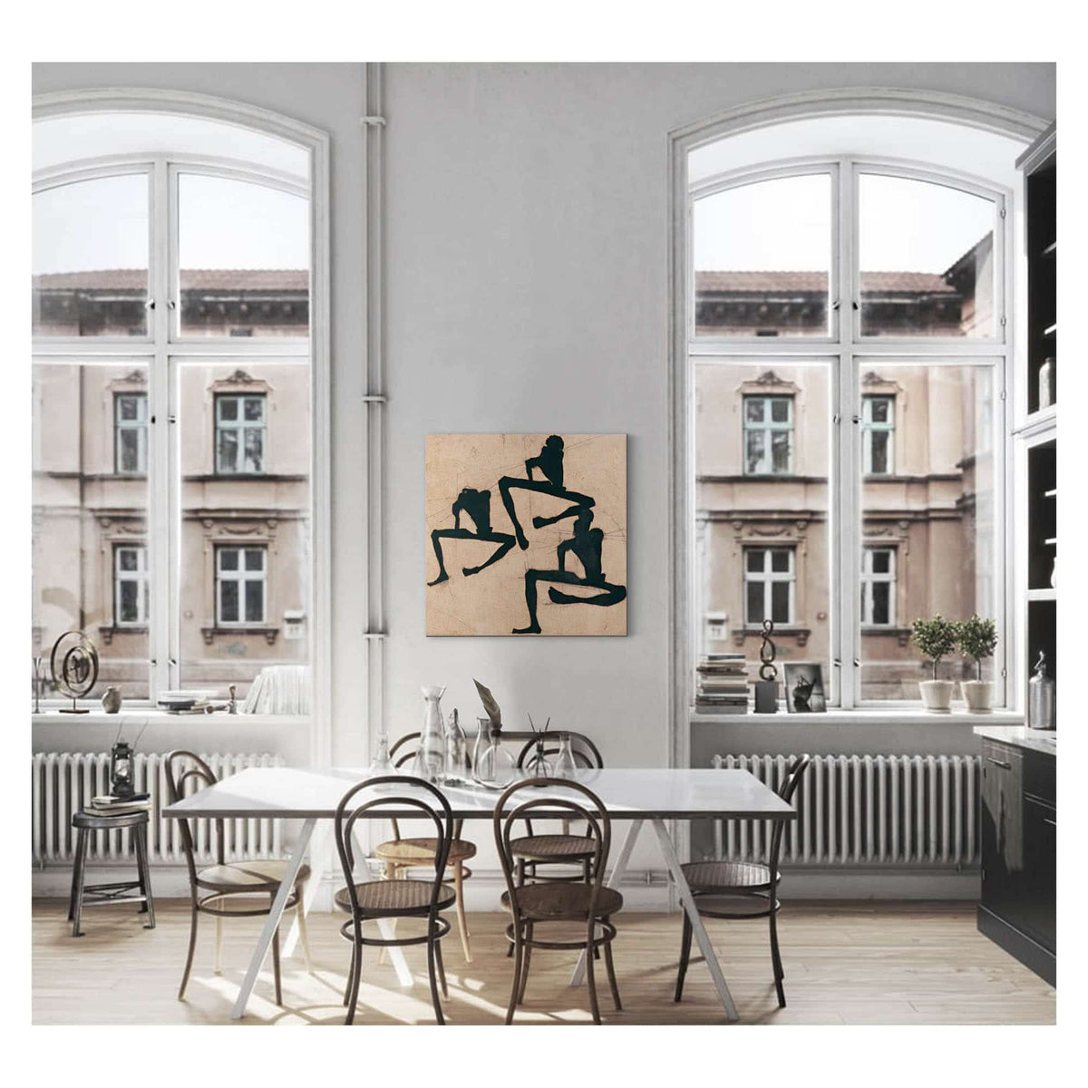 Composition With Three Male Nudes by Egon Schiele