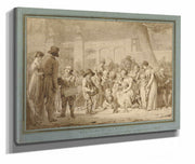 Compositional Drawing For Entrance To The Jardin Turc  by Louis Leopold Boilly