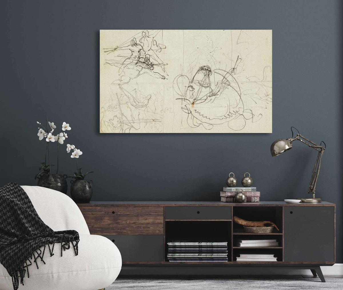 Compositional Studies  by Theodore Gericault