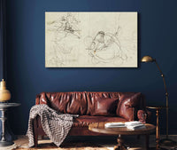 Compositional Studies  by Theodore Gericault