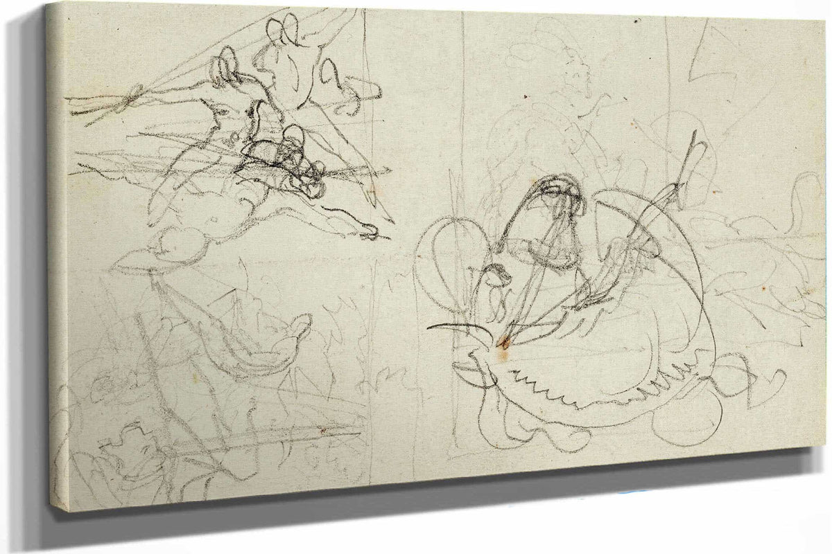 Compositional Studies  by Theodore Gericault