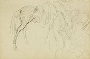 Compositional Study Horse Studies by Theodore Gericault