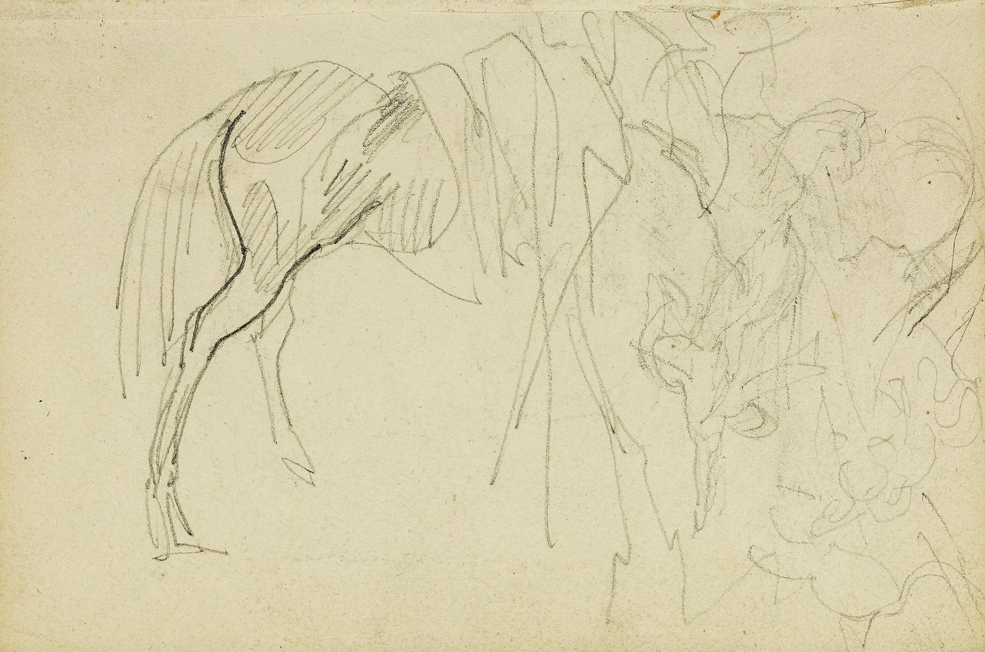 Compositional Study Horse Studies by Theodore Gericault