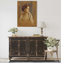 Comtesse Robert De Pourtales Nee Marie Elisabeth Van Rijck by Philip Alexius De Laszlo