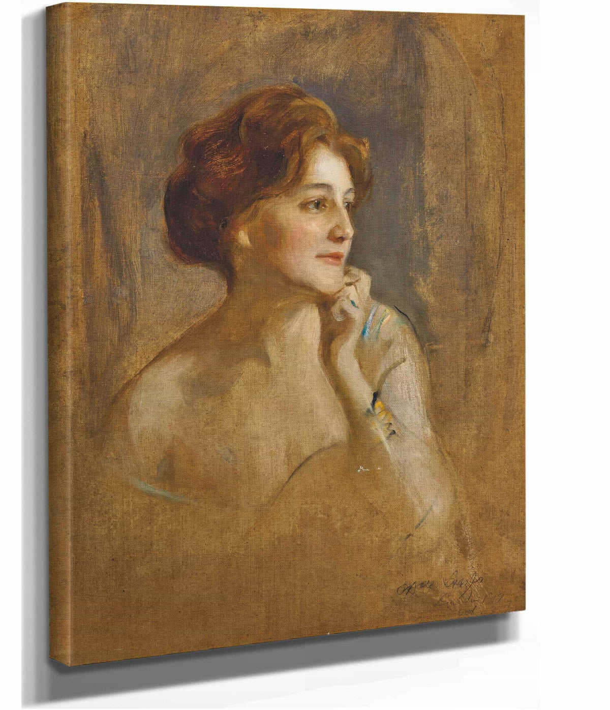 Comtesse Robert De Pourtales Nee Marie Elisabeth Van Rijck by Philip Alexius De Laszlo