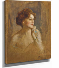 Comtesse Robert De Pourtales Nee Marie Elisabeth Van Rijck by Philip Alexius De Laszlo