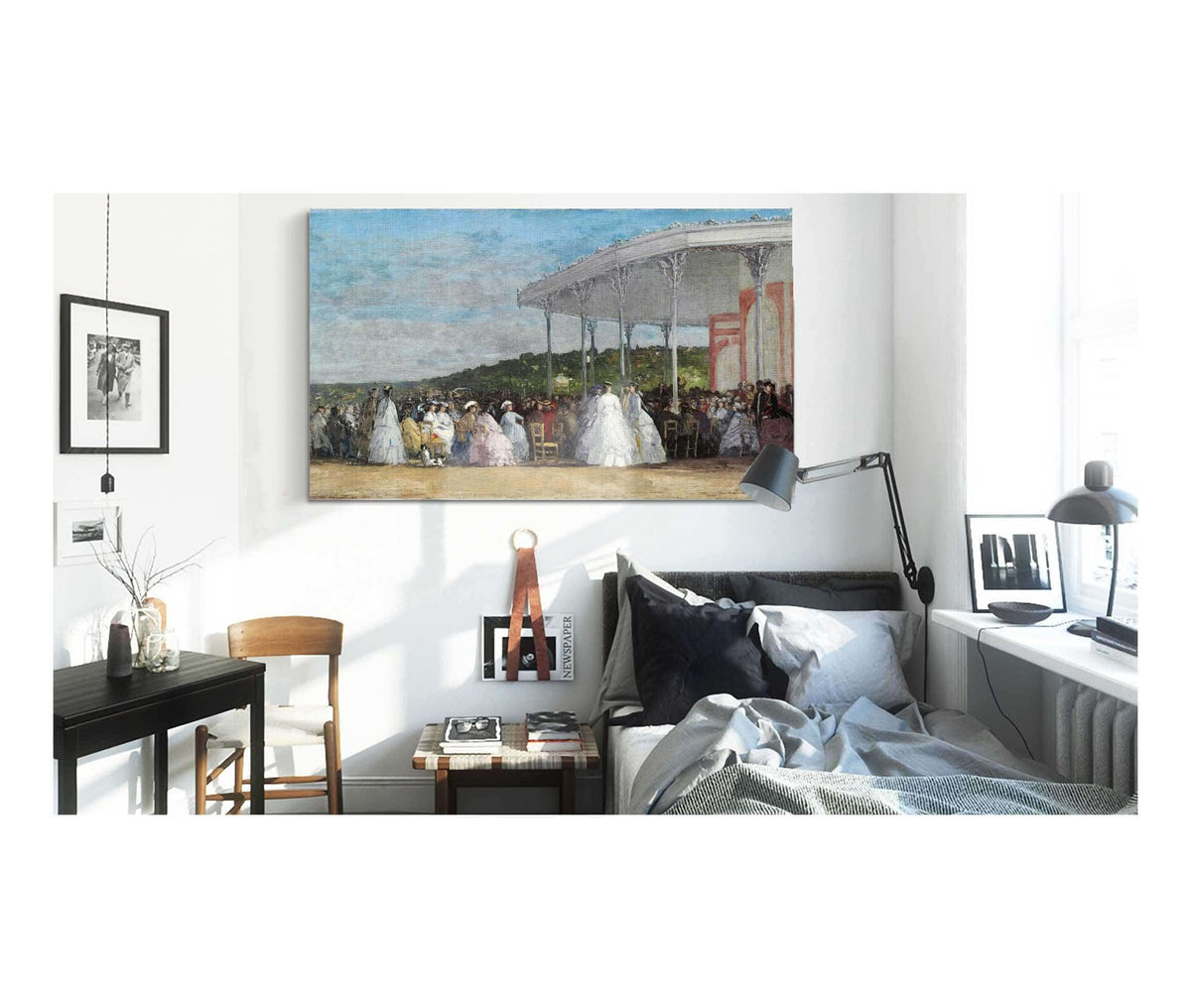 Concert At The Casino Of Deauville by Eugene Boudin