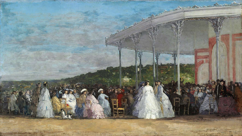 Concert At The Casino Of Deauville by Eugene Boudin