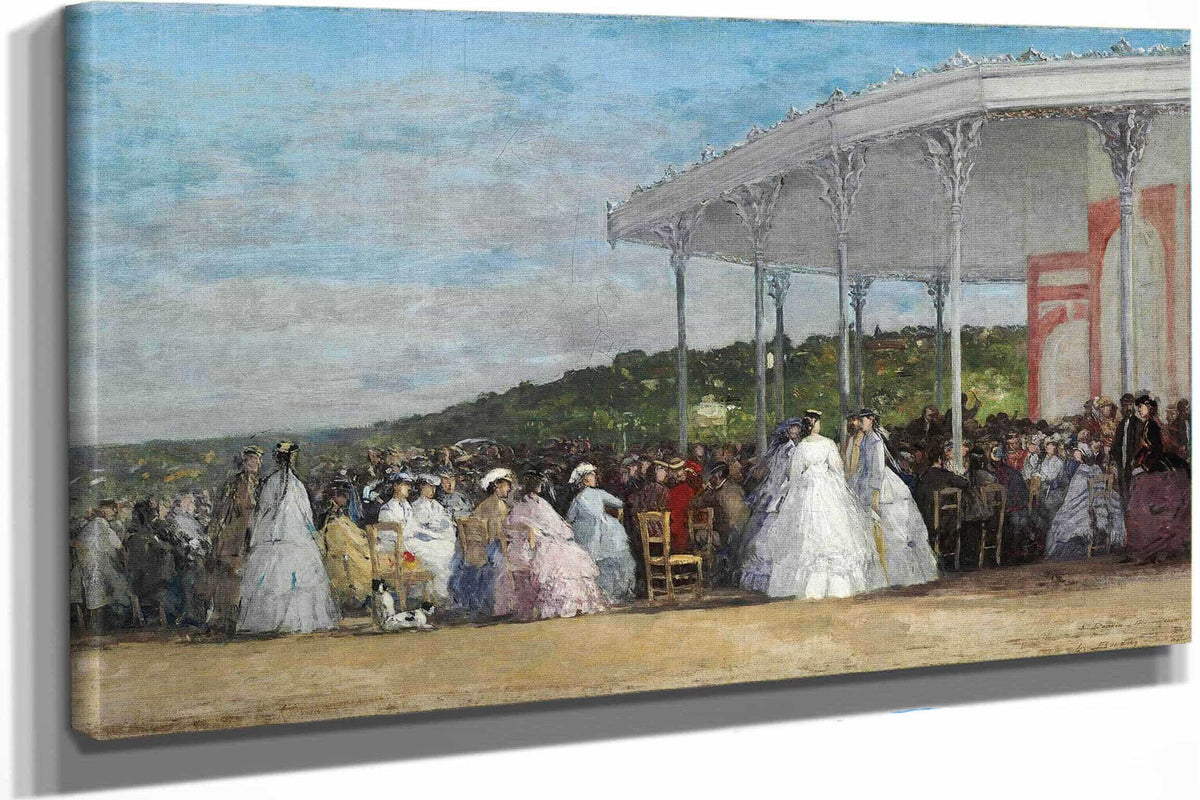 Concert At The Casino Of Deauville by Eugene Boudin