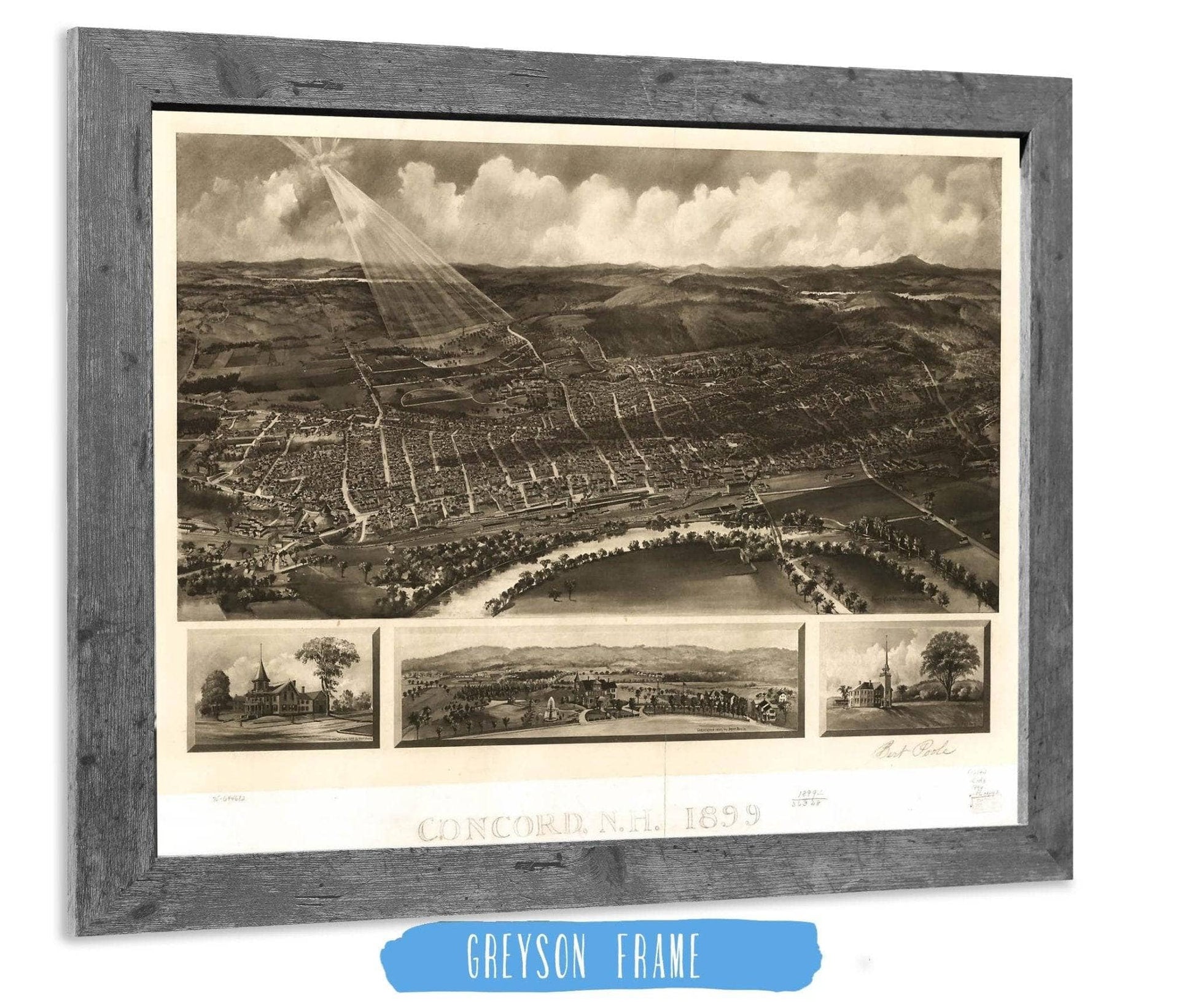 Concord Nh 1899 State of New Hampshire