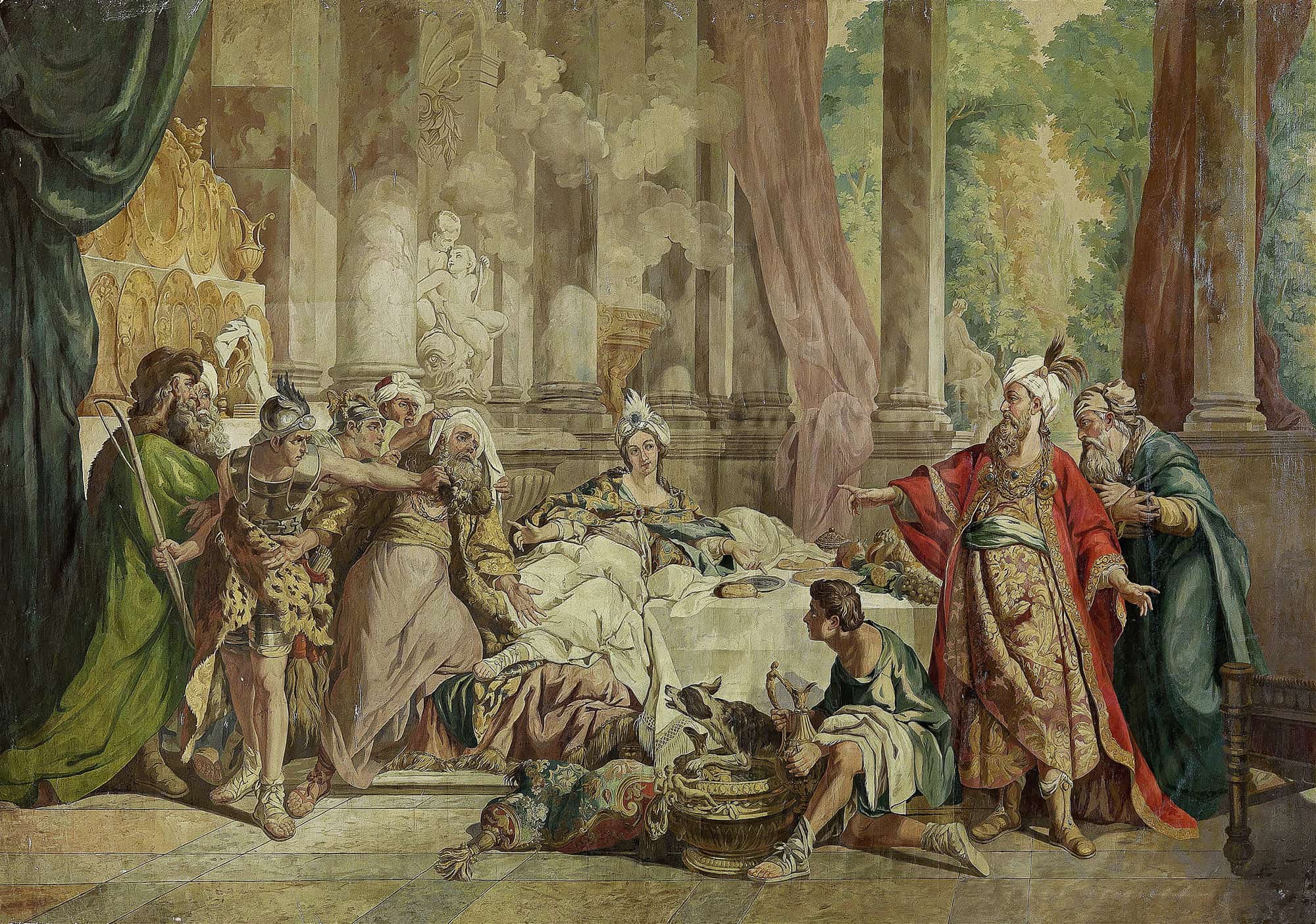 Condemnation Of Hamans From The Book Of Ester by Jean Francois De Troy