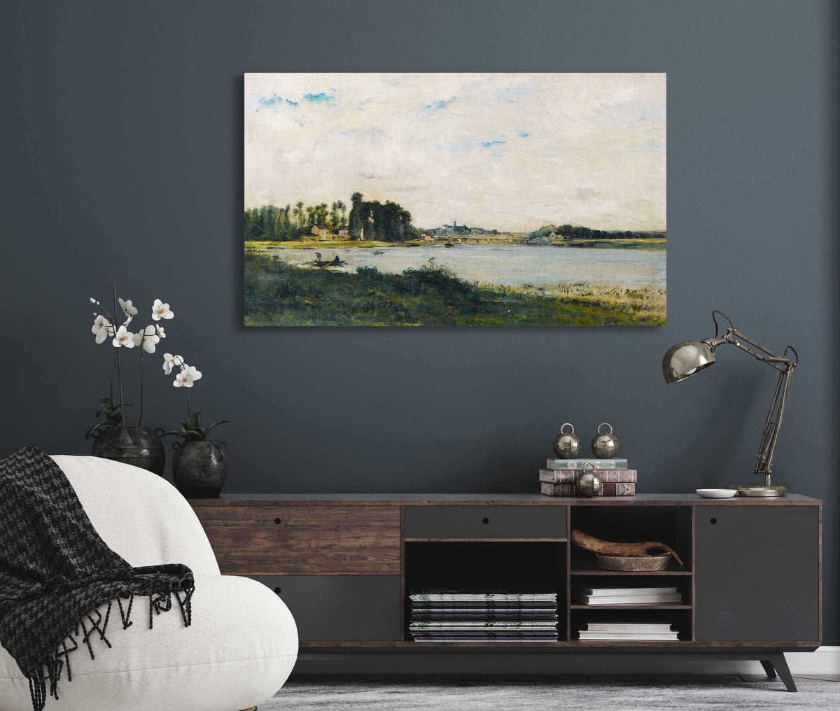 Conflans by Charles Francois Daubigny