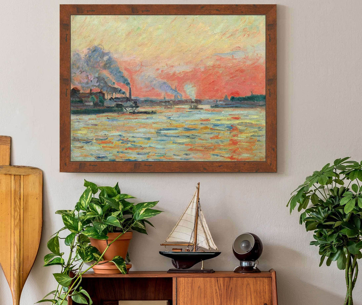 Confluent De La Seine Et De La Marne A Ivry by Armand Guillaumin