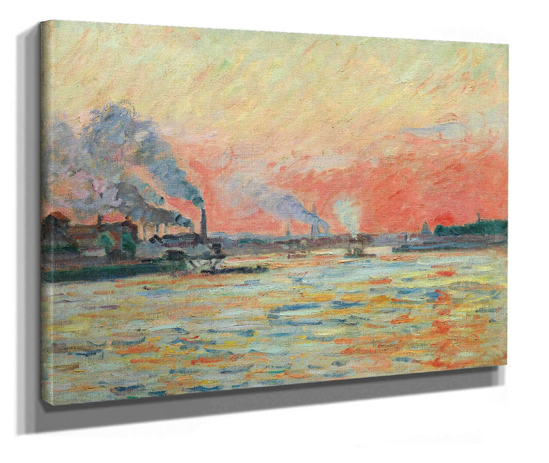 Confluent De La Seine Et De La Marne A Ivry by Armand Guillaumin