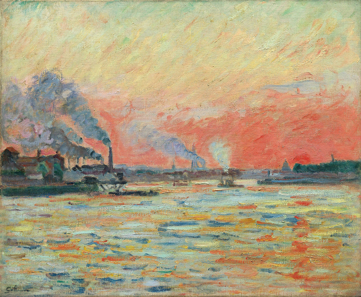 Confluent De La Seine Et De La Marne A Ivry by Armand Guillaumin