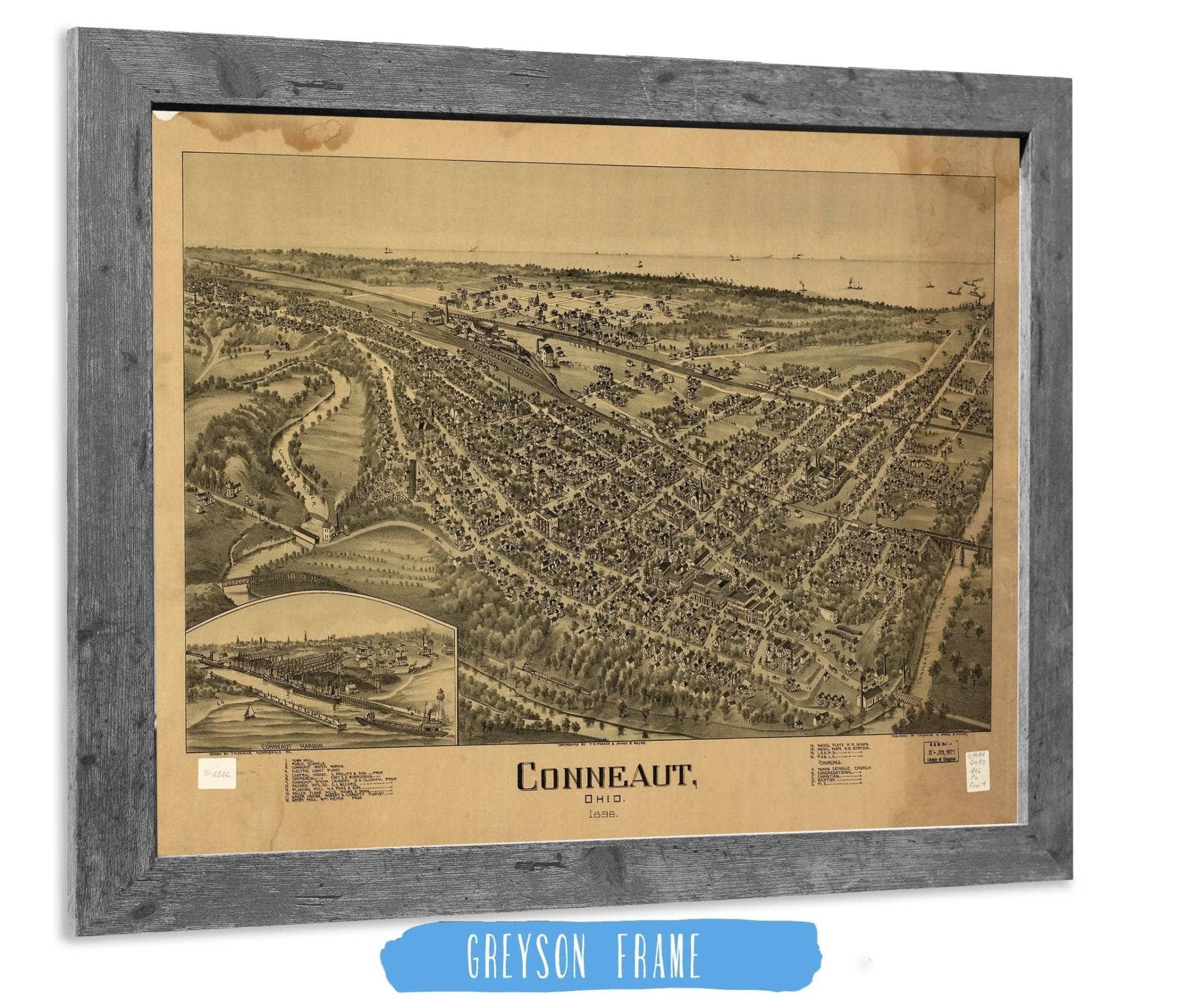 Conneaut Ohio 1896 State of Ohio