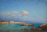 Constantinople From The Sea Of Marmara by Felix Ziem