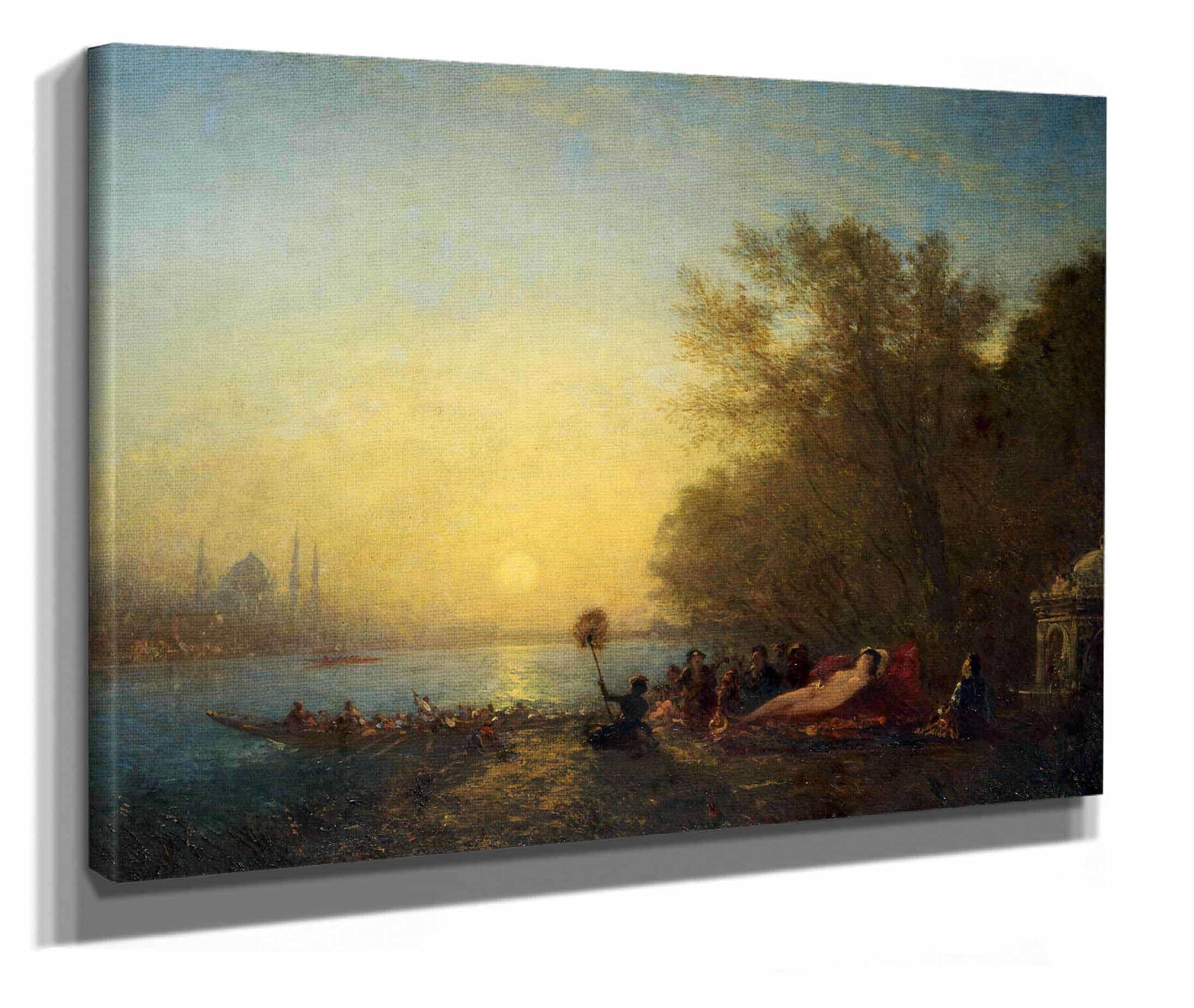 Constantinople Le Repos De La Sultane by Felix Ziem