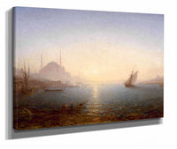 Constantinople Sainte Sophie Au Soleil Levant by Felix Ziem
