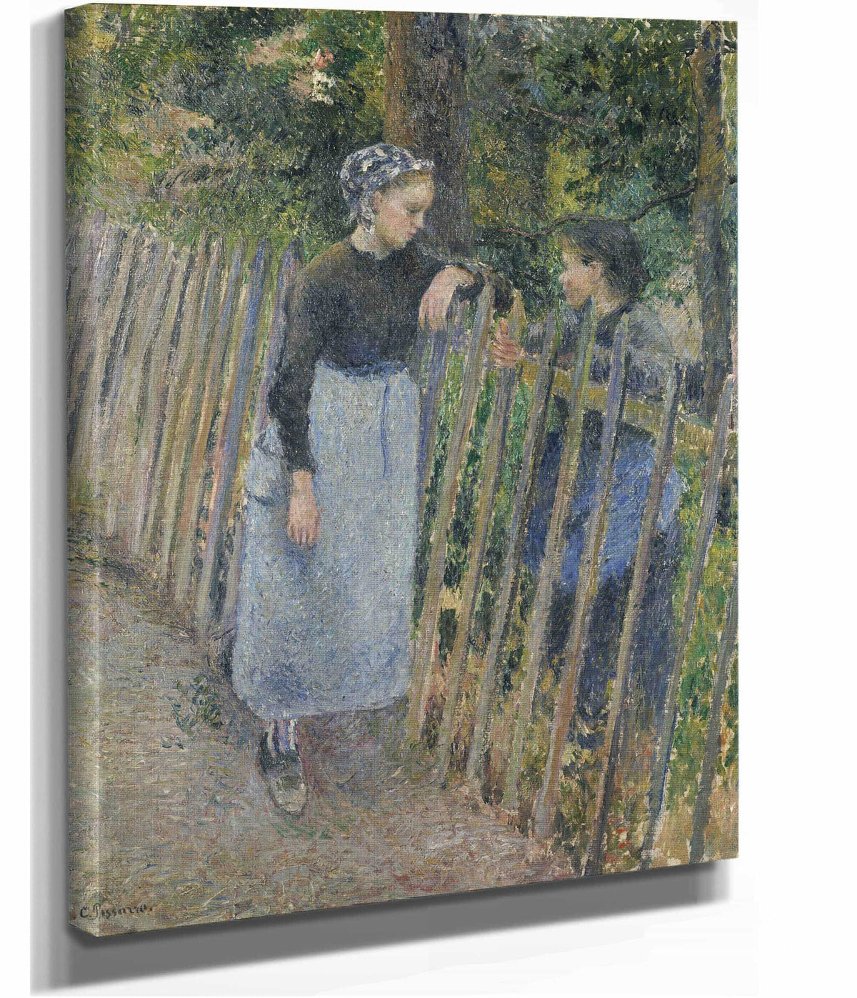 Conversation by Camille Pissarro