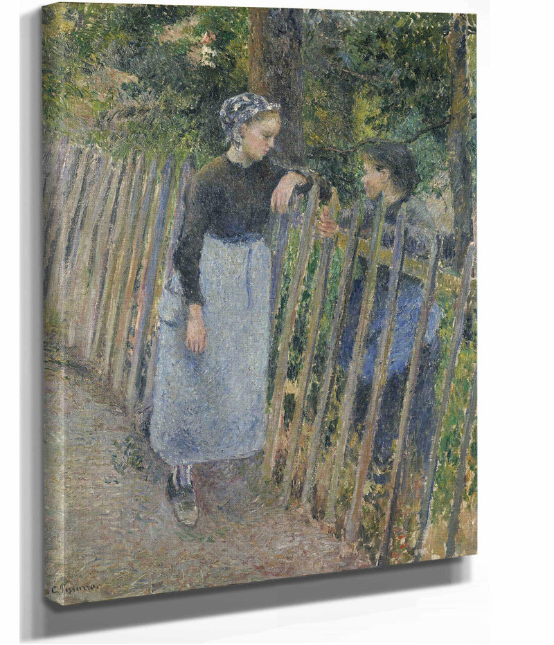 Conversation by Camille Pissarro