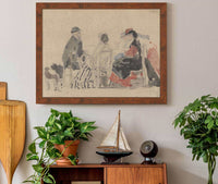 Conversation On The Beach by Eugene Boudin